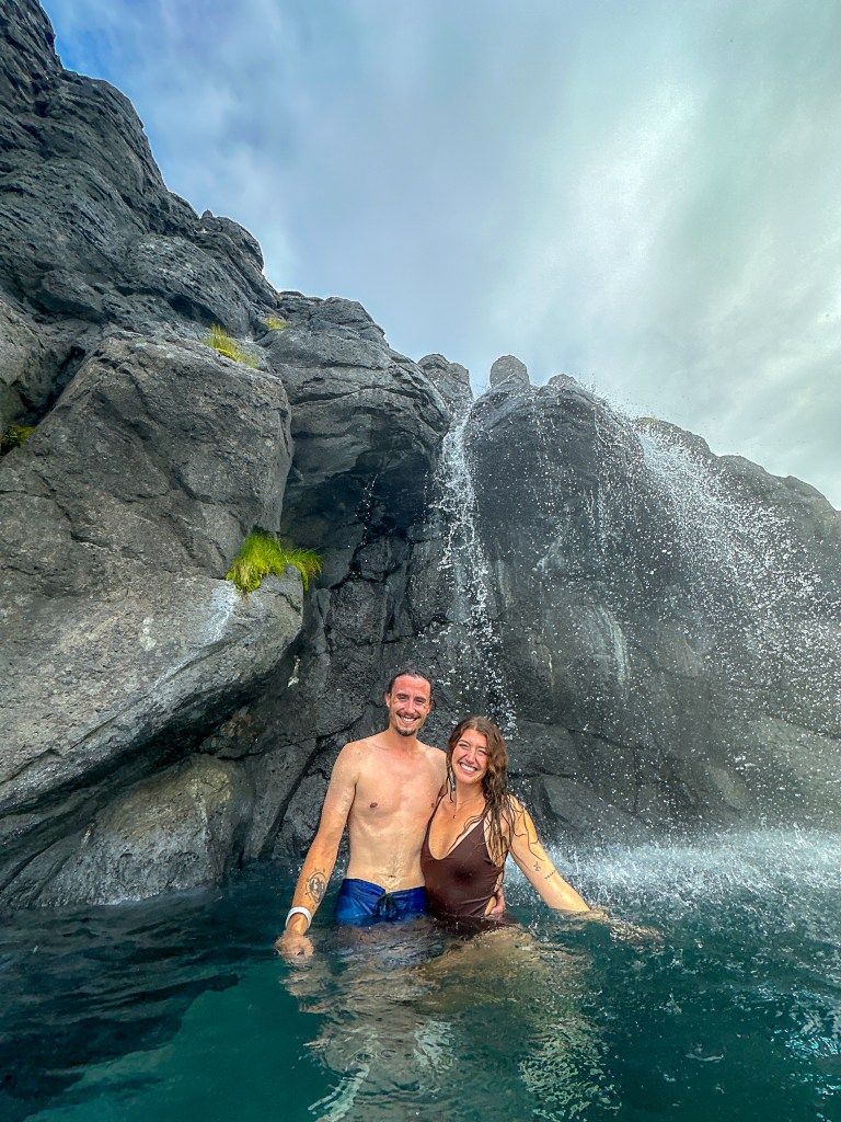 Couple at Sky Lagoon Iceland