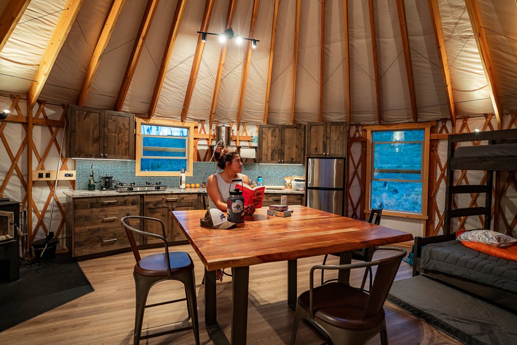 Inside Idaho Wilderness Yurts by Sarah Rohrbach
